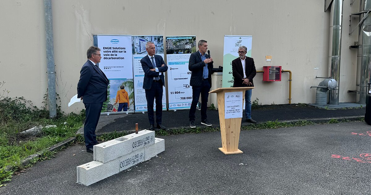 La pose de la première pierre du réseau de chaleur à Tulle